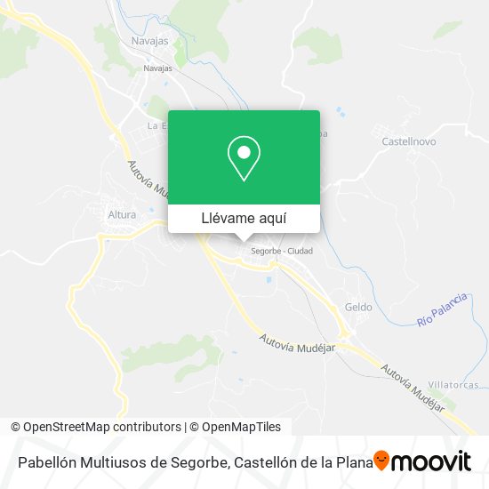 Mapa Pabellón Multiusos de Segorbe