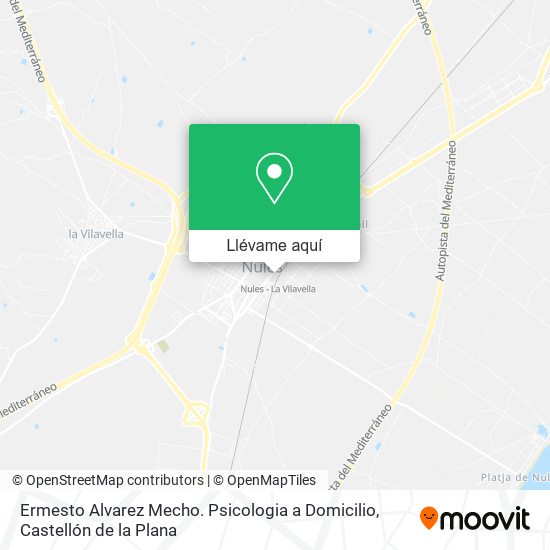 Mapa Ermesto Alvarez Mecho. Psicologia a Domicilio