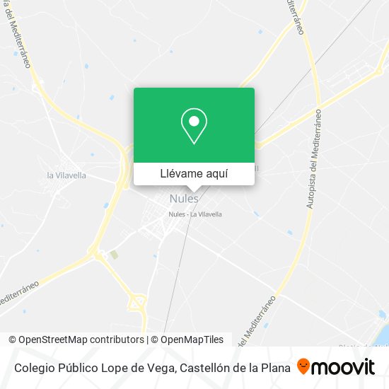 Mapa Colegio Público Lope de Vega