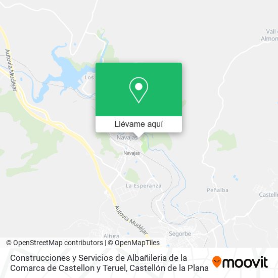 Mapa Construcciones y Servicios de Albañileria de la Comarca de Castellon y Teruel