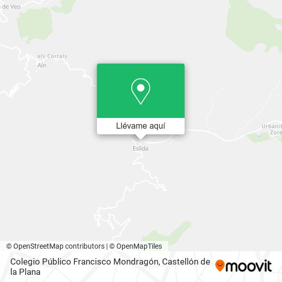 Mapa Colegio Público Francisco Mondragón