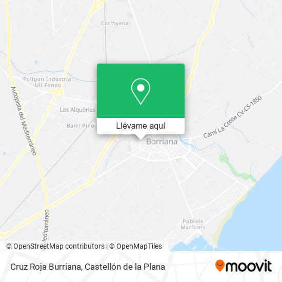 Mapa Cruz Roja Burriana