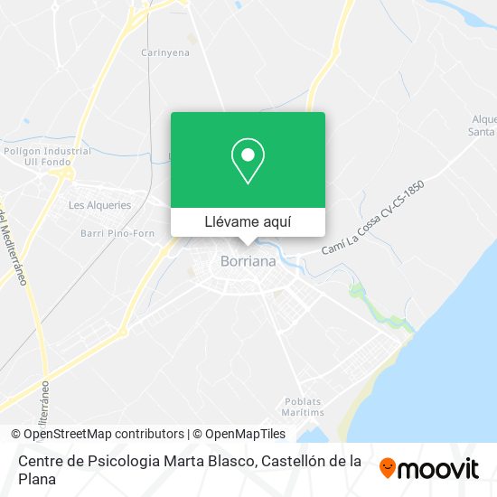 Mapa Centre de Psicologia Marta Blasco