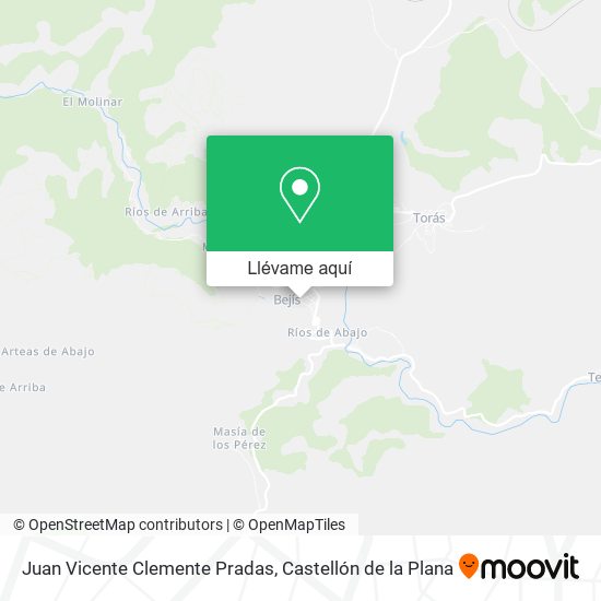 Mapa Juan Vicente Clemente Pradas