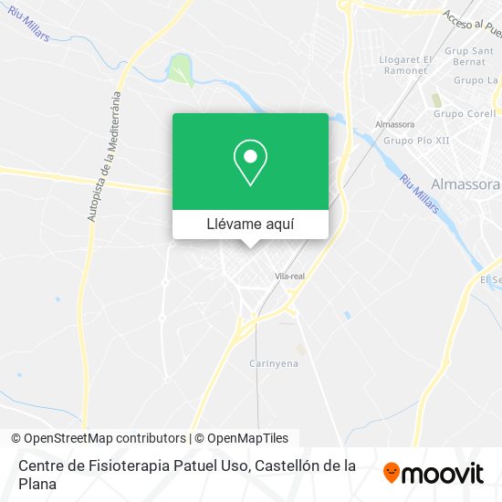 Mapa Centre de Fisioterapia Patuel Uso