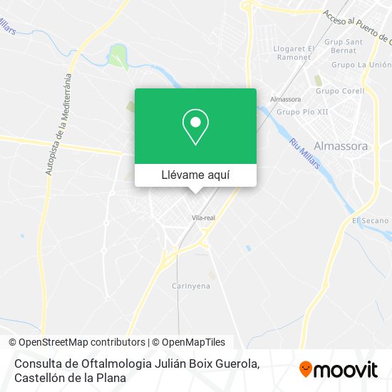 Mapa Consulta de Oftalmologia Julián Boix Guerola