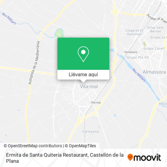 Mapa Ermita de Santa Quiteria Restaurant