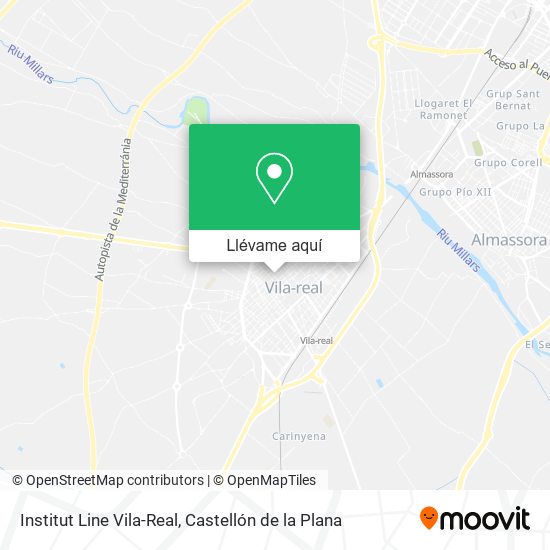 Mapa Institut Line Vila-Real