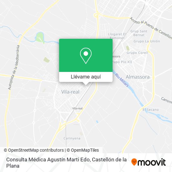 Mapa Consulta Médica Agustín Marti Edo