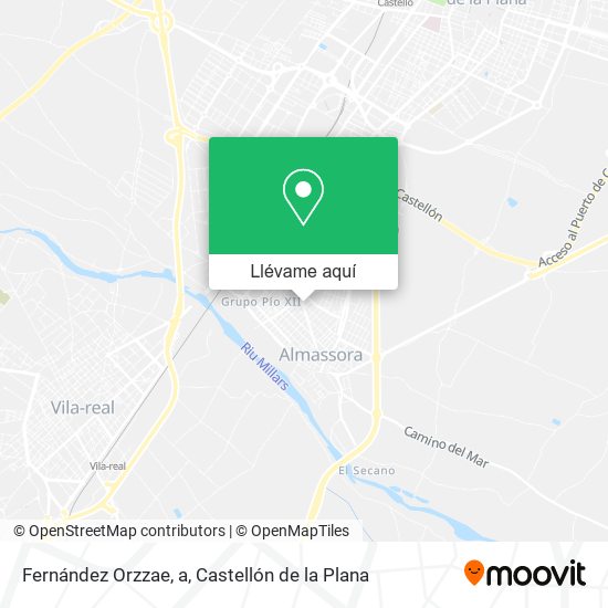 Mapa Fernández Orzzae, a