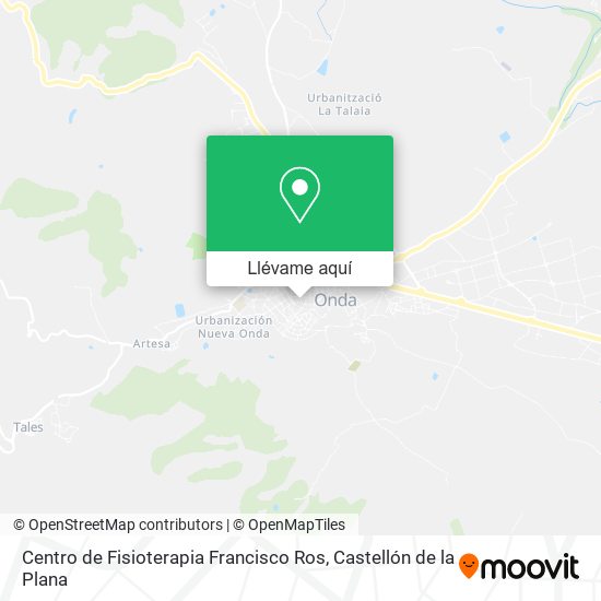 Mapa Centro de Fisioterapia Francisco Ros