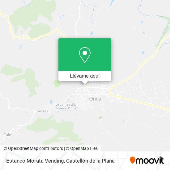 Mapa Estanco Morata Vending