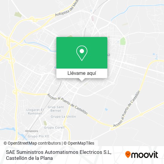 Mapa SAE Suministros Automatismos Electricos S.L