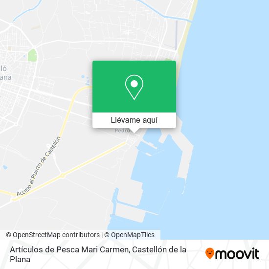 Mapa Artículos de Pesca Mari Carmen
