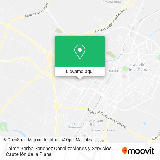 Mapa Jaime Barba Sanchez Canalizaciones y Servicios