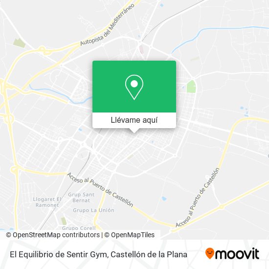 Mapa El Equilibrio de Sentir Gym