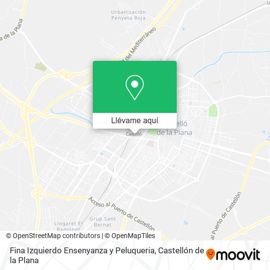 Mapa Fina Izquierdo Ensenyanza y Peluqueria