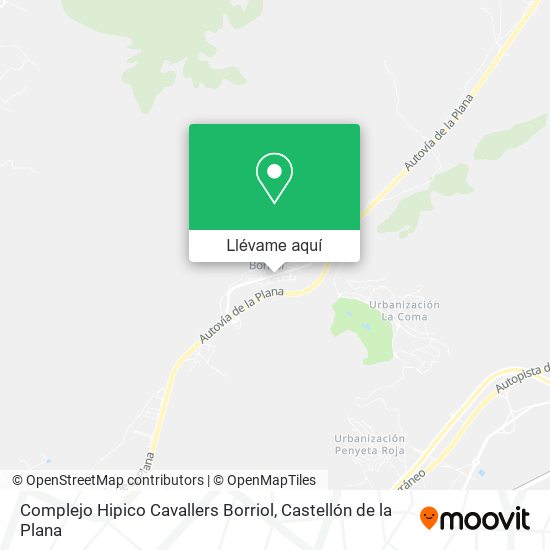 Mapa Complejo Hipico Cavallers Borriol
