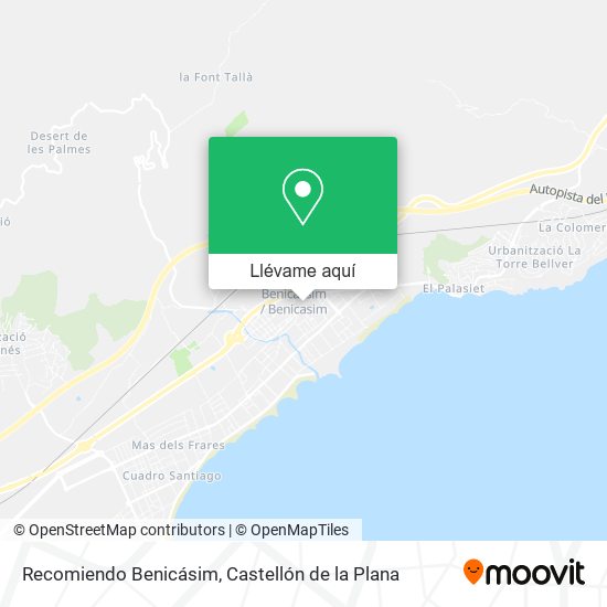 Mapa Recomiendo Benicásim