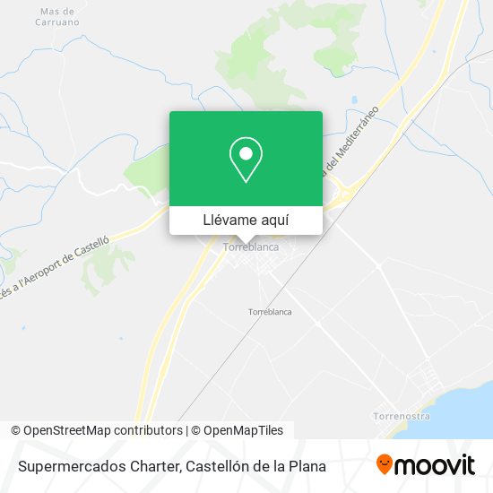 Mapa Supermercados Charter