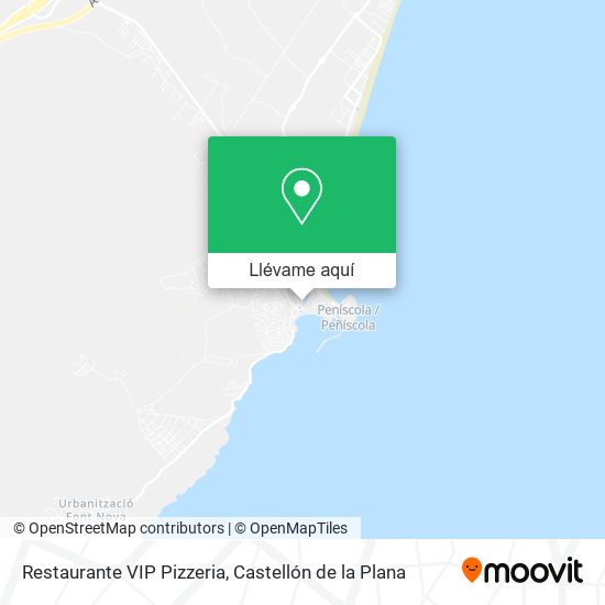 Mapa Restaurante VIP Pizzeria