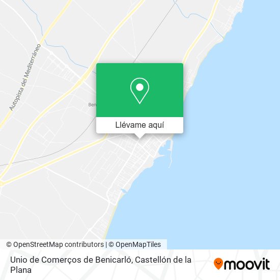 Mapa Unio de Comerços de Benicarló