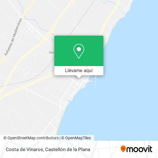 Mapa Costa de Vinaros