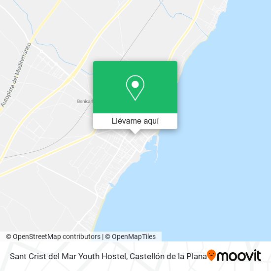 Mapa Sant Crist del Mar Youth Hostel