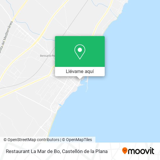 Mapa Restaurant La Mar de Bo