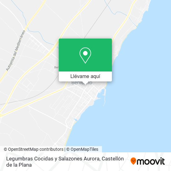 Mapa Legumbras Cocidas y Salazones Aurora