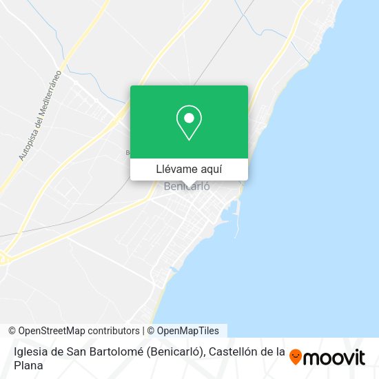Mapa Iglesia de San Bartolomé (Benicarló)