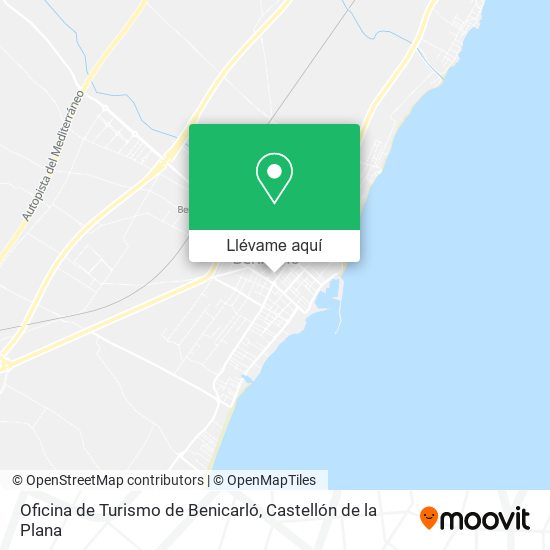 Mapa Oficina de Turismo de Benicarló