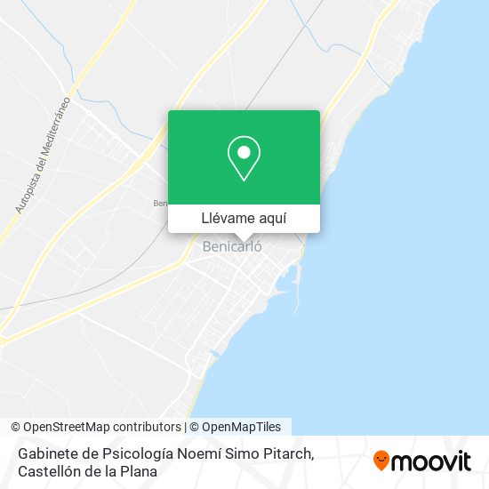 Mapa Gabinete de Psicología Noemí Simo Pitarch