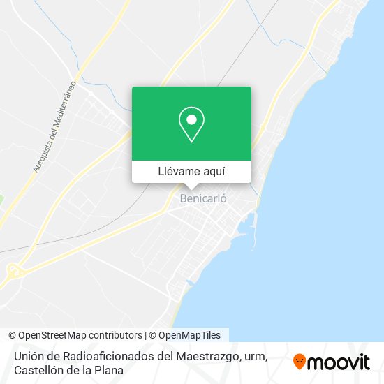 Mapa Unión de Radioaficionados del Maestrazgo, urm