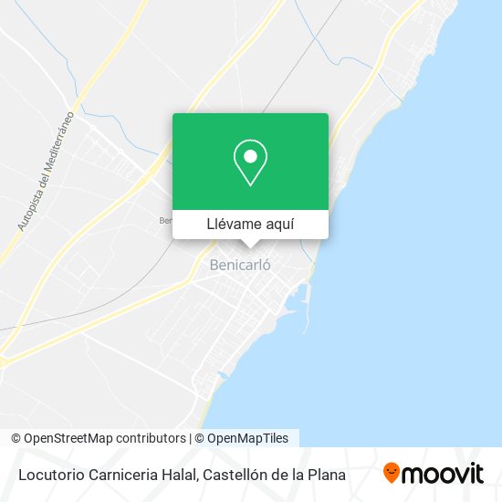 Mapa Locutorio Carniceria Halal