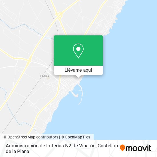 Mapa Administración de Loterías N2 de Vinaròs