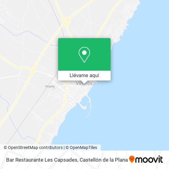 Mapa Bar Restaurante Les Capsades