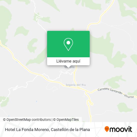 Mapa Hotel La Fonda Moreno