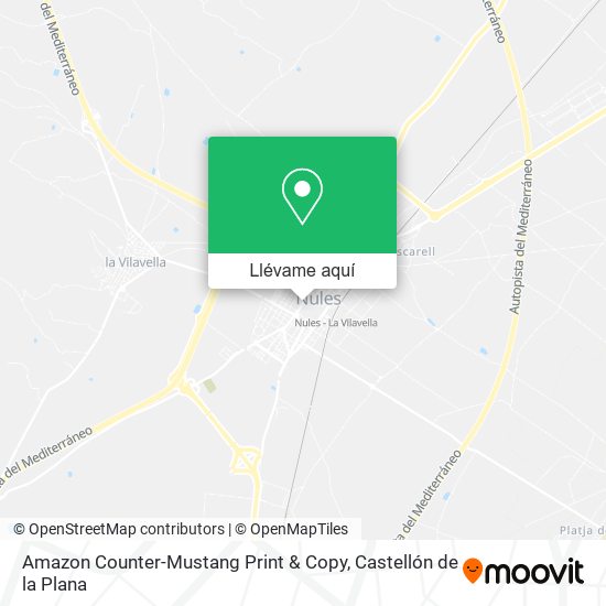 Mapa Amazon Counter-Mustang Print & Copy