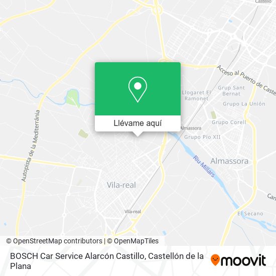 Mapa BOSCH Car Service Alarcón Castillo