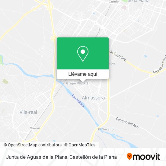 Mapa Junta de Aguas de la Plana