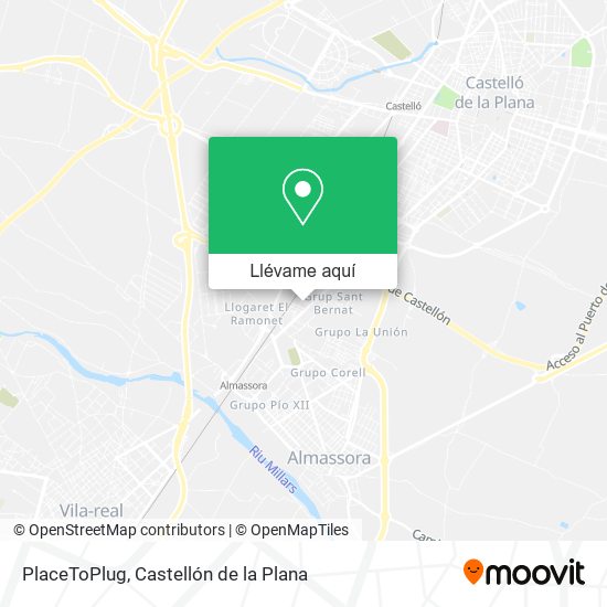 Mapa PlaceToPlug