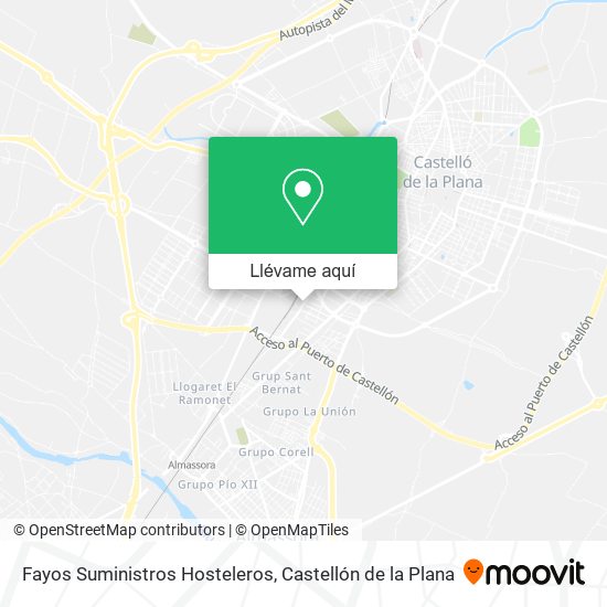 Mapa Fayos Suministros Hosteleros