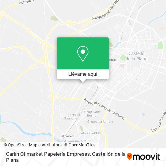 Mapa Carlin Ofimarket Papelería Empresas