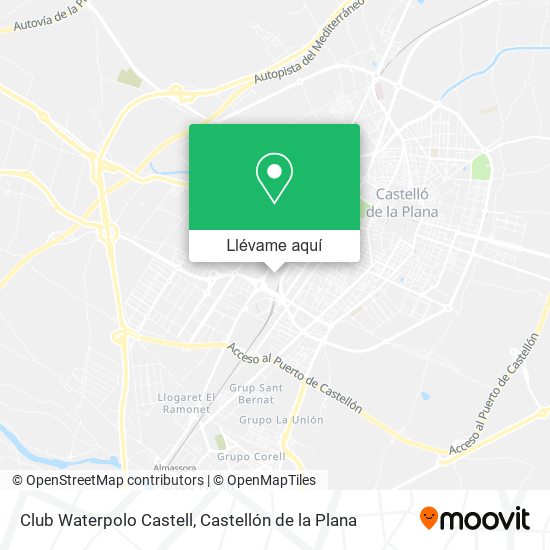 Mapa Club Waterpolo Castell
