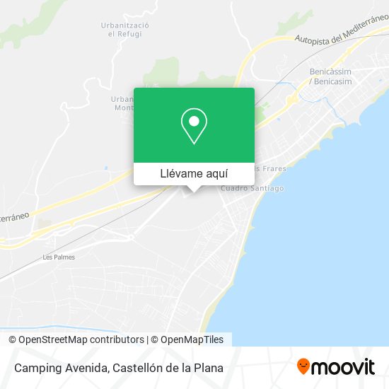 Mapa Camping Avenida