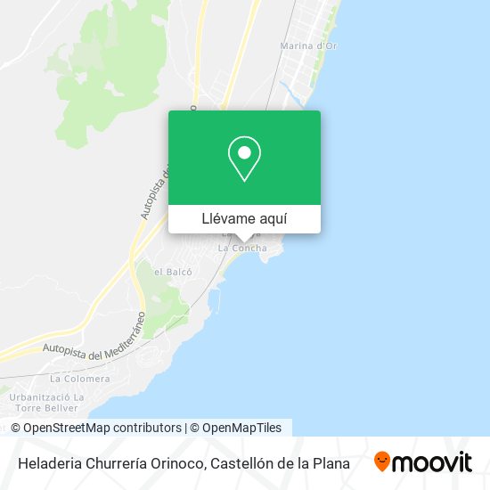 Mapa Heladeria Churrería Orinoco