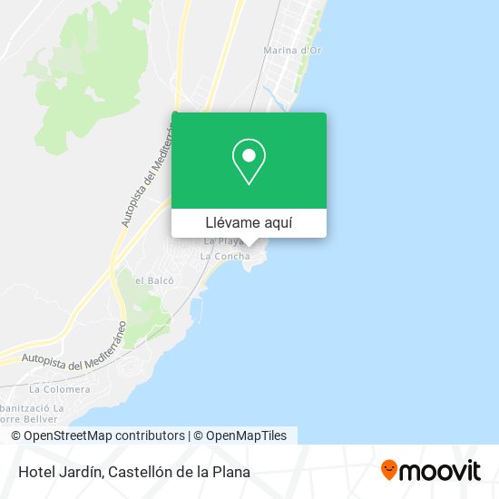 Mapa Hotel Jardín