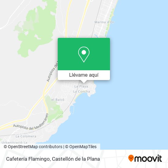 Mapa Cafetería Flamingo