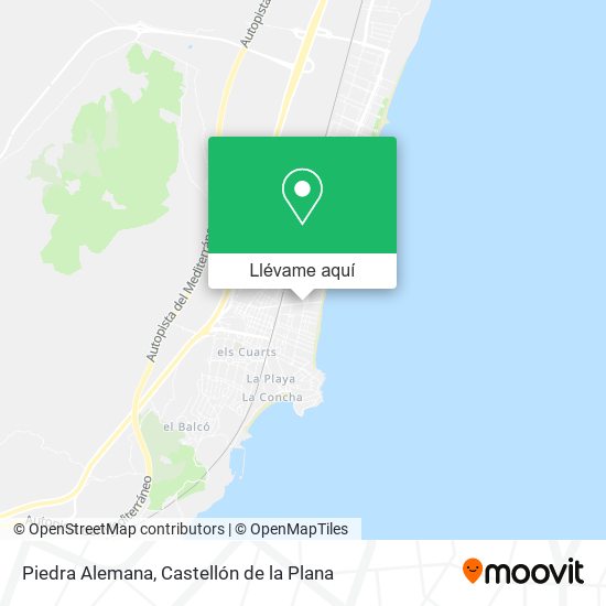Mapa Piedra Alemana